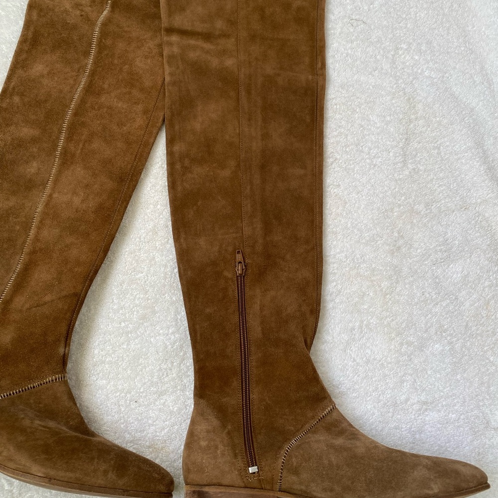 NWT Free People Tan Suede Over-the-Knee Boots - Picture 6 of 14